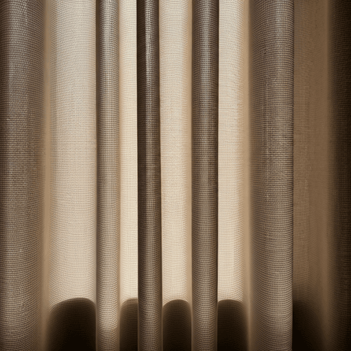 Soft morning light through a linen curtain